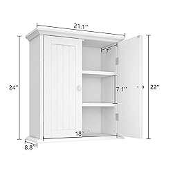 ChooChoo Bathroom Wall Cabinet, Over The Toilet
