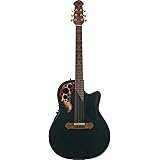 Ovation 6 String Adamas, Black Carbon Fiber, Mid Depth w/Case, Right Handed, Dreadnaught (2087GT-5)