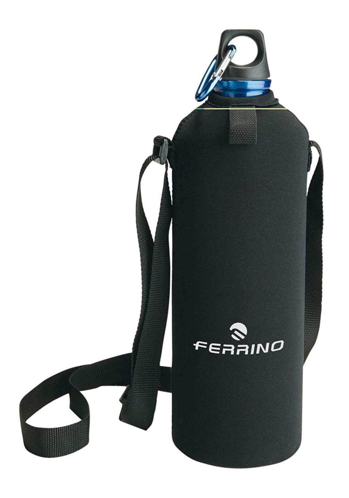 Ferrino ALU Drink LT. 1 w/Neoprene Pouch/Shoulder Belt Thermos Camping and Hiking, Adults Unisex