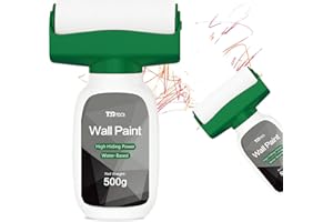 T9TDCS White Paint, 500g Wall Paint, White Paint for Wall, Paint Roller Kit for Flat, Touch up Paint for Walls, Ceiling, Remo