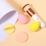 DUcare 5Pcs Makeup Sponge and Foundation Brush Set Non-Latex Kabuki Flat Top view 6