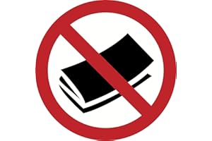 2 Pack/PAQUET DE 2 Autocollants Pas De Publicité Résistant À L'Eau/No JunkMail Mailbox Stickers Water Resistant (Small 2", 2,