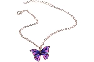 ink2055 Women Elegant Multicolor Alloy Butterfly Pendant Bracelet Anklet Jewelry Gift,Bracelets for Women Teen Girls Gift