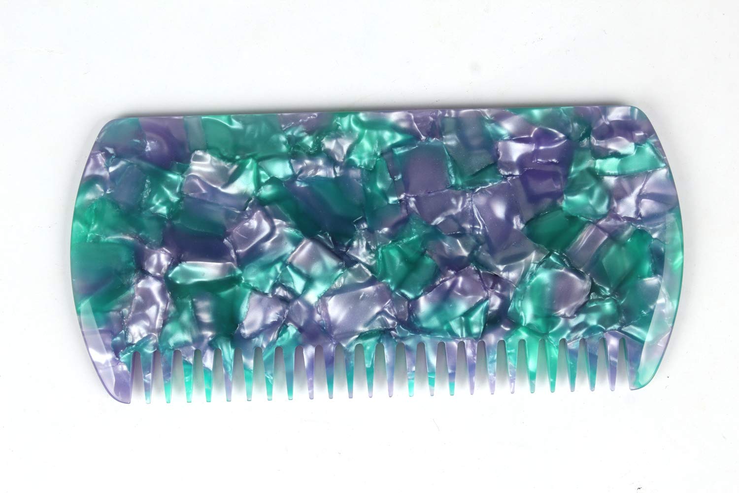 Brifu Hair Comb with No Snag and Medium Tooth Detangling Hair Brush for Head Hair, Styling Fine Cutting Comb and Portable Grooming Comb for long,wet hair curly hair comb-Turquoise