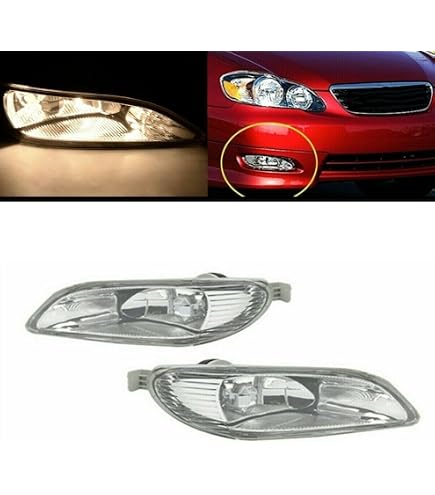 Dg-motor LED Front Fog Light Assembly – Fits Toyota Corolla 2005-2008 & Camry 2002-2004 – Direct Replacement, IP67
