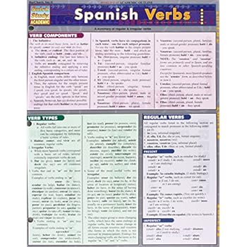 Spanish Verbs Laminate Reference Chart (Quickstudy: Academic)