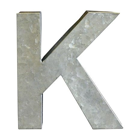 Buy Modelli Creations Alphabet Letter K Wall Decor Zinc Online At