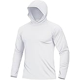 Boladeci Men's UPF 50+ Sun Protection Lightweight Hoodie Shirts Long Sleeve Fishing Shirts SPF UV Hiking Swim