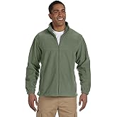 Harriton Men's 8 oz. Full-Zip Fleece 6XL DILL