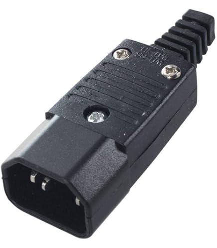 Aexit 5-Piece IEC 320 C14 Inlet Power Connector with Red Light Switch