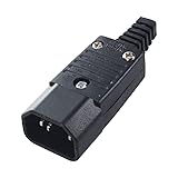 Toptekits IEC C14 Power Cord Connector,IEC 320 C14