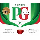 PG Tips 80 Non-Pyramid Teabags Box (Pack of 6)