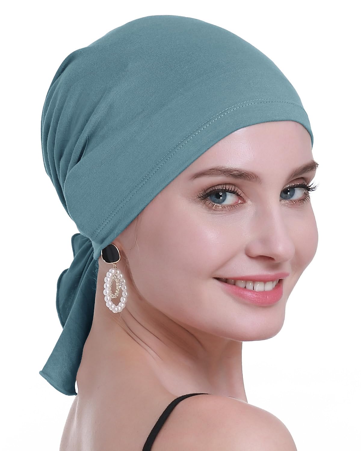 Photo 1 of osvyo Pretied Chemo Head Scarves for Women Hair Loss - Cancer Slip On Headwear Headscarf coverings Turbans Wraps Caps Light Taro Purple