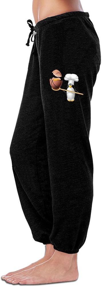 Kim Women's Training Pants Penguin Cook Ball Black