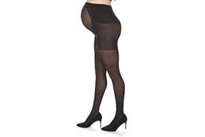 MeMoi Women's 40 Denier Sheer Extra Support Maternity Tights