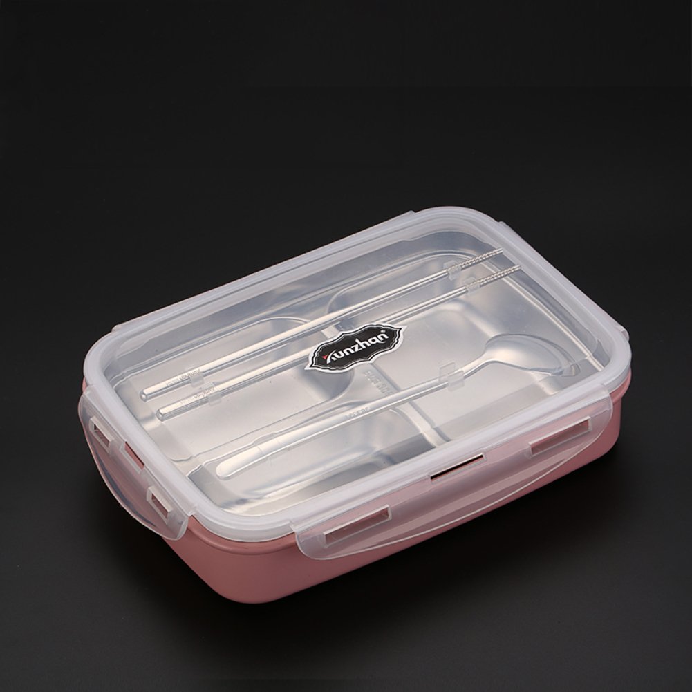 Kvdfcwmxqyjnoe Acero inoxidable aislamiento bento caja de comida ...