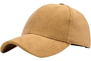 Women's Men's Suede Baseball Cap Faux Suede Leather Classic Hat Adjustable Plain Hats Casual Baseball Comfy Sun Caps