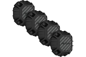 CASE-MATE Pelican Marine - Waterproof AirTag Holder/Case w/ 3M Adhesive Sticker - Protective Shockproof Cover for Apple Air Tag - Hidden Stick On Mount for Bike Wallet Travel TV Remote Car Luggage - 4 Pack