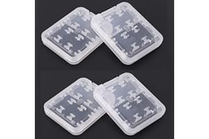 8 -in -1 Memory Card Case Box Transparent Memory Card Portable Card Storage Case Holder for Safe Travel SD Card Box