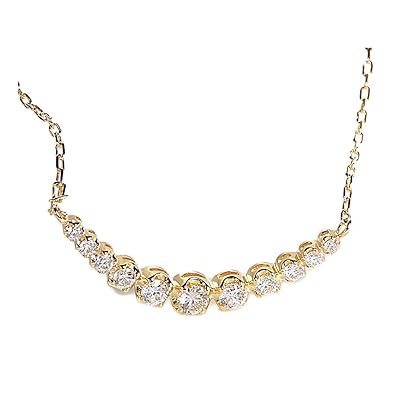 Amazon ダイヤモンド ネックレス K18ゴールド 0 3カラット