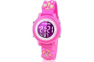 Viposoon Waterproof LED Kids Watches with Alarm - Kids Toys Gifts for Girls Age 3-10