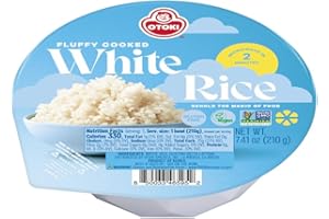 OTTOGI OTOKI Korean Cooked White Rice, Authentic Sticky Rice, Ready in 2 Minutes, Gluten-Free Microwavable Bowls, 7.4oz (Pack of 12)