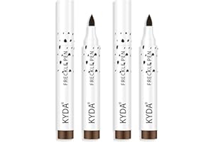 KYDA 2 Pcs Freckle Pen, Natural Lifelike Freckle Makeup, Waterproof Lasting Soft Dot Sopt Pen, for Natural Effortless Sunkiss