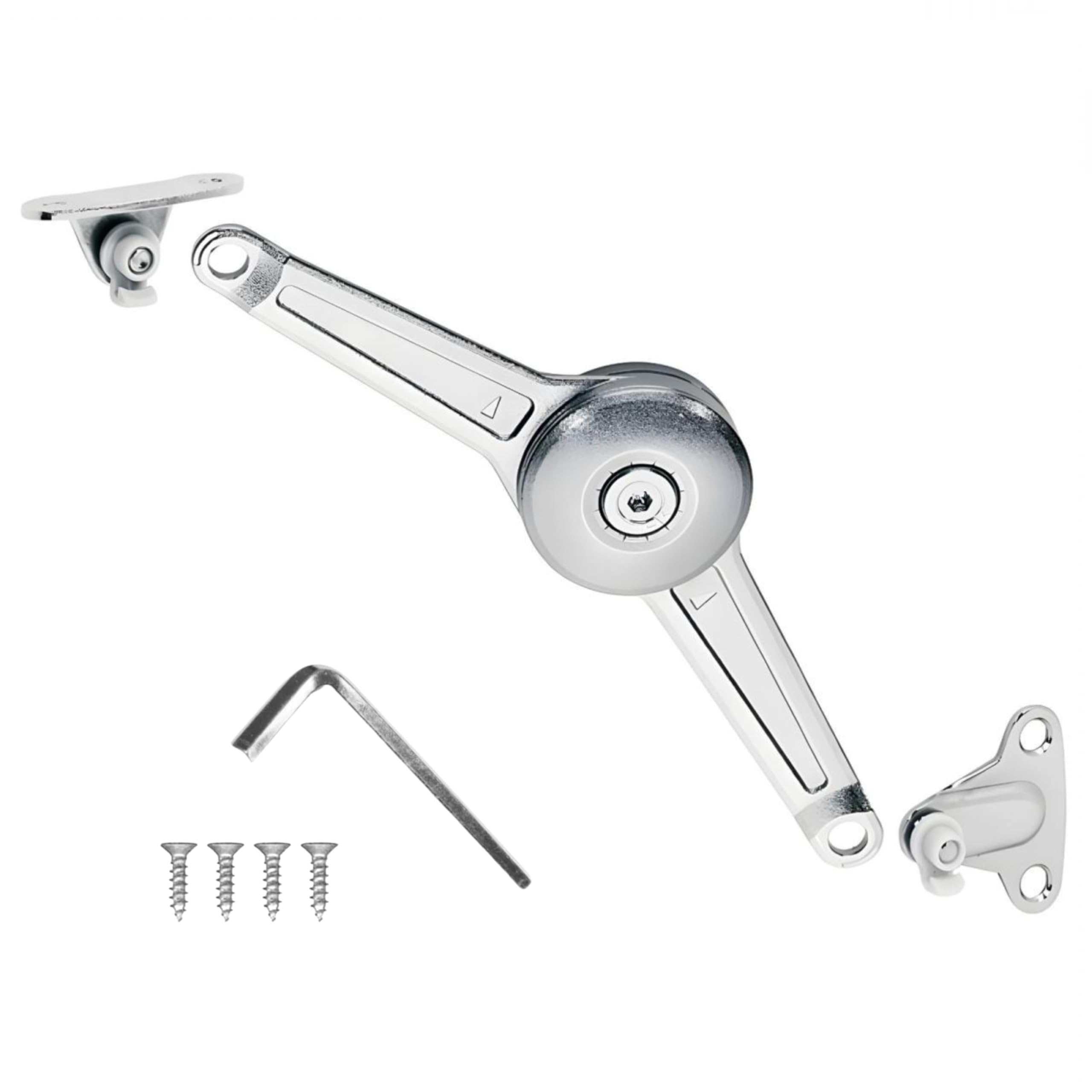 bricoleva.it Steel Adjustable Folding Door Support Arm, Unfinished, Multiple Uses