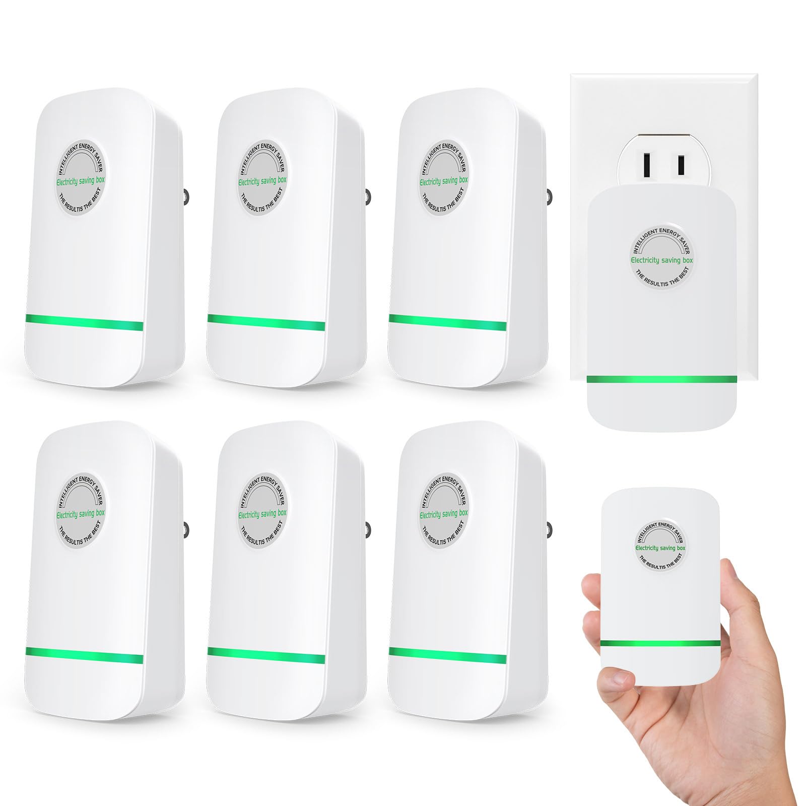 Photo 1 of *PARTIAL SET*
Power Saver Pro, 2025 Stop Watt Energy Saving Device, Intelligent Electricity Saving Box Power Saver Pro X, Plug in Energy Saver Power Strips for Household Office, 90V-250V 30KW, White, 6Pack