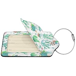 Docsckus 1 PCS PU Leahter Luggage Tag with