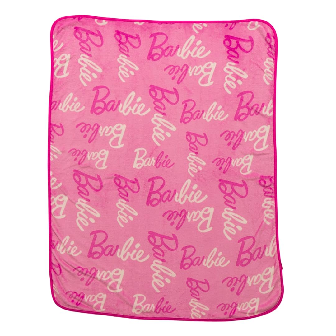 Franco Barbie Kids Bedding Super Soft Cozy Silk Touch Throw, 40 in x 50 in, (Officially Licensed Product) (Pack of 6) Image Franco Barbie Kids Bedding Super Soft Cozy Silk Touch Throw, 40 in x 50 in, (Officially Licensed Product) (Pack of 6) Image