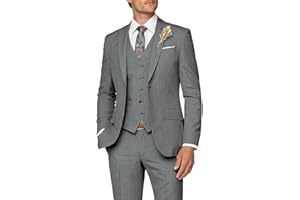 Wangyue Mens Suit 3 Piece Slim Fit Suit for Men Formal Business Suit Wedding Groom Prom Tuxedo Dinner Party