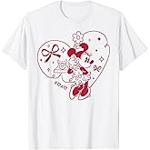 Disney Minnie Mouse XOXO Heart Coquette Valentine's Day T-Shirt