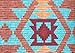 Western Southwestern Native American Tribal Navajo Design Multicolor TurquoiseRed Orange Brown Bedspread Quilt Set (King / Cal-King)