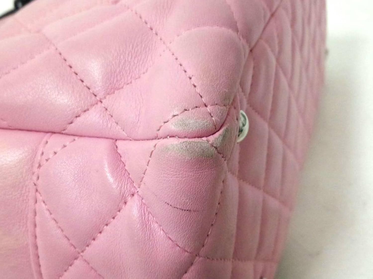 期間限定特価 シャネル Chanel ショルダーバッグ カンボンライン ピンク 黒 中古 B07d7v4zsg 高い素材 Viatoni De