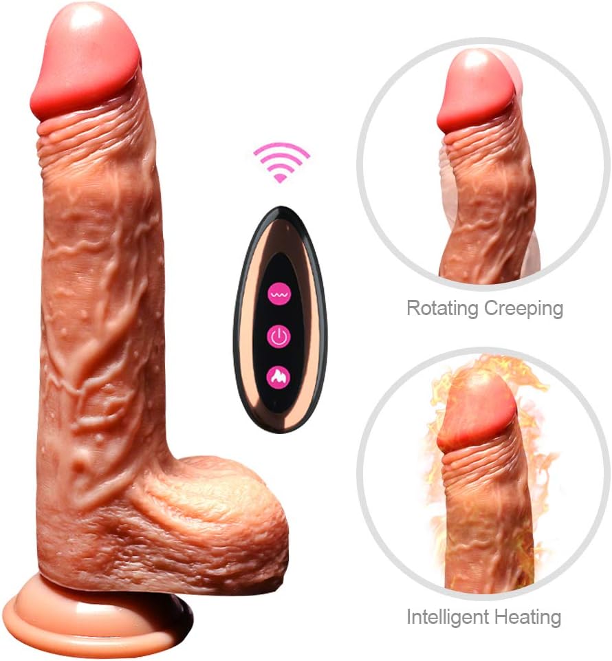 Big Dicks for Women with Magic Vibration Modes, Handsfree Personal Fitness Wands with Strong Suction Cup for Body Massage, Whisper Quiet, Waterproof,Best Christamas Gifts Privacy Package