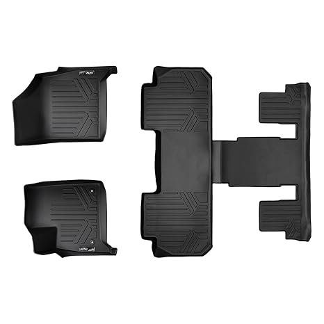 Smartliner Floor Mats 3 Row Liner Set Black For 2018 2019 Buick
