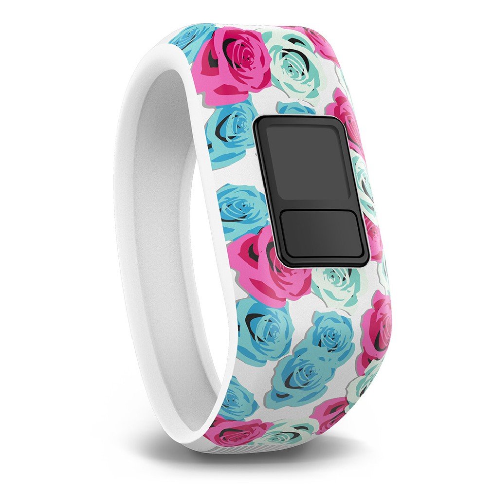 Garmin Vivofit Jr. Accessory Band - Regular, Real Flower White,010-12469-02