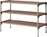 Kitsure Shoe Rack Premium Non-Woven Shelf 63x30x39 cm Brown