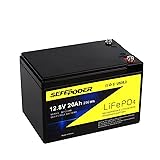 SEFEPODER 12V 20Ah Lithium LiFePO4 Deep Cycle
