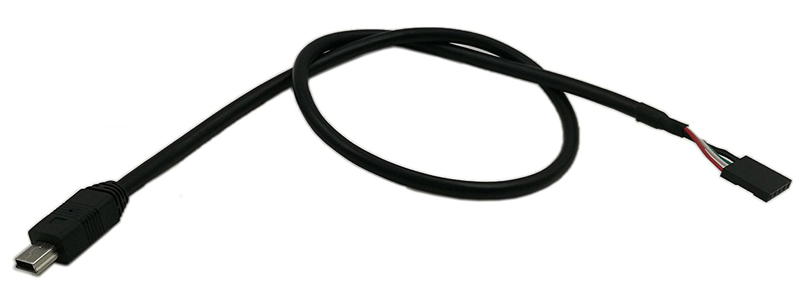 zdyCGTime 50CM Mini USB 5pin Male to 1x 5Pin Female 0.1" USB Header PCB Motherboard Cable