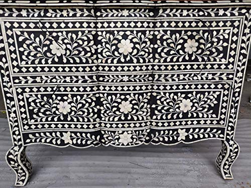 Amazon Com French Style Front Wave Bone Inlay Chest Of Drawers In