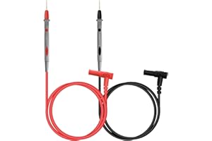 VWTNI 3.3FT/100.5cm Multimeter Leads, 4mm Banana Plug to Gold-Plated Test Probe for Electrical Testing, Test Leads 1000V 20A CAT III