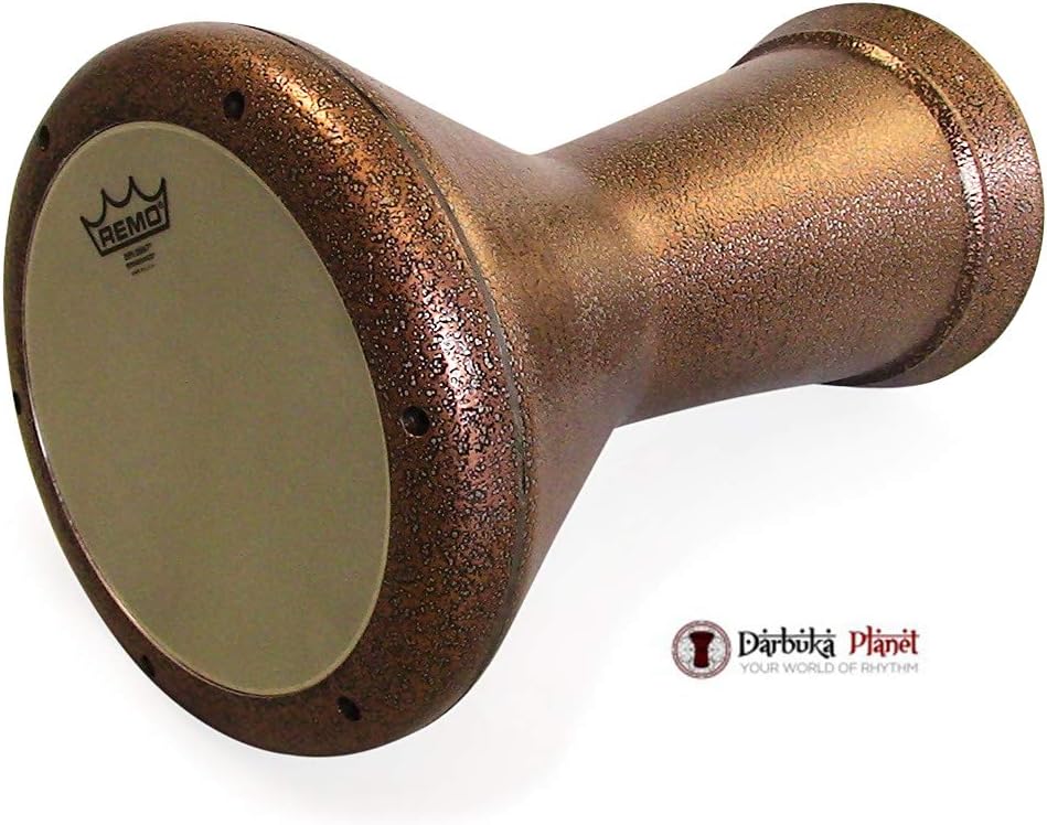 New ! Sombaty Darbuka Drum Gawharet El Fan 19.5" Metal Doumbek GEF Sombaty (Cooper + Remo Renaissance Drum Head)