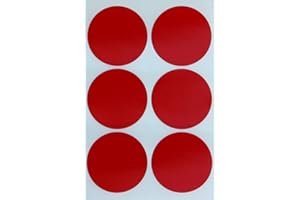 Royal Green Round 2" inch Dot Sticker Labels for Storage, 180-Pack (Red)
