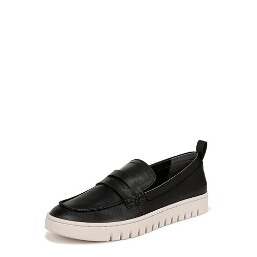 Vionic Women's Uptown Loafer, Black Leather, 6.5 Wide