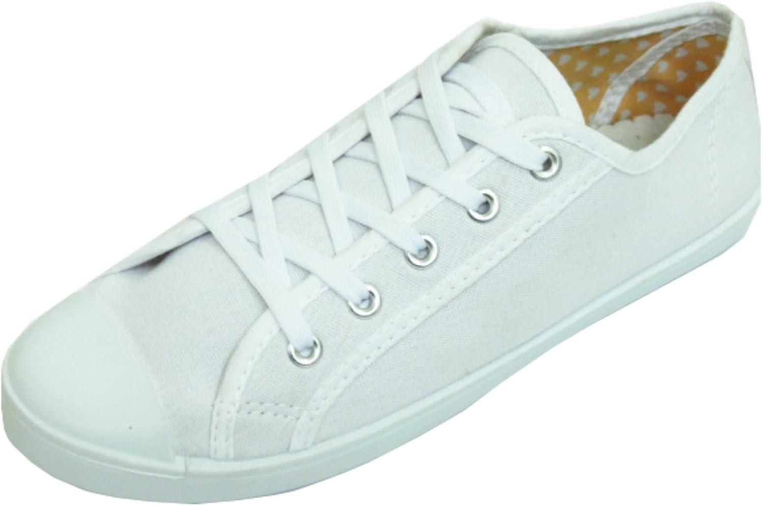 white lace up plimsolls womens