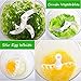 Manual Food Chopper for Salad Salsas Pesto Baby Food, Onion Chopper, Salad Chopper, Vegetable Cutter/Mixer/Dicer for Fruit, Nut, Herbs, Handheld Veggie Chopper with Sharp 5 Blades, 1000 ml Mint Green