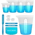 CRAFT RESIN Silicone Measuring Cups for Epoxy Resin 500ml, 250ml, 100ml, 15ml Silicone Mixing Bowl - Epoxy Resin Mixing Cups, Sticks, Spreader - Tools, Supplies and Accessories