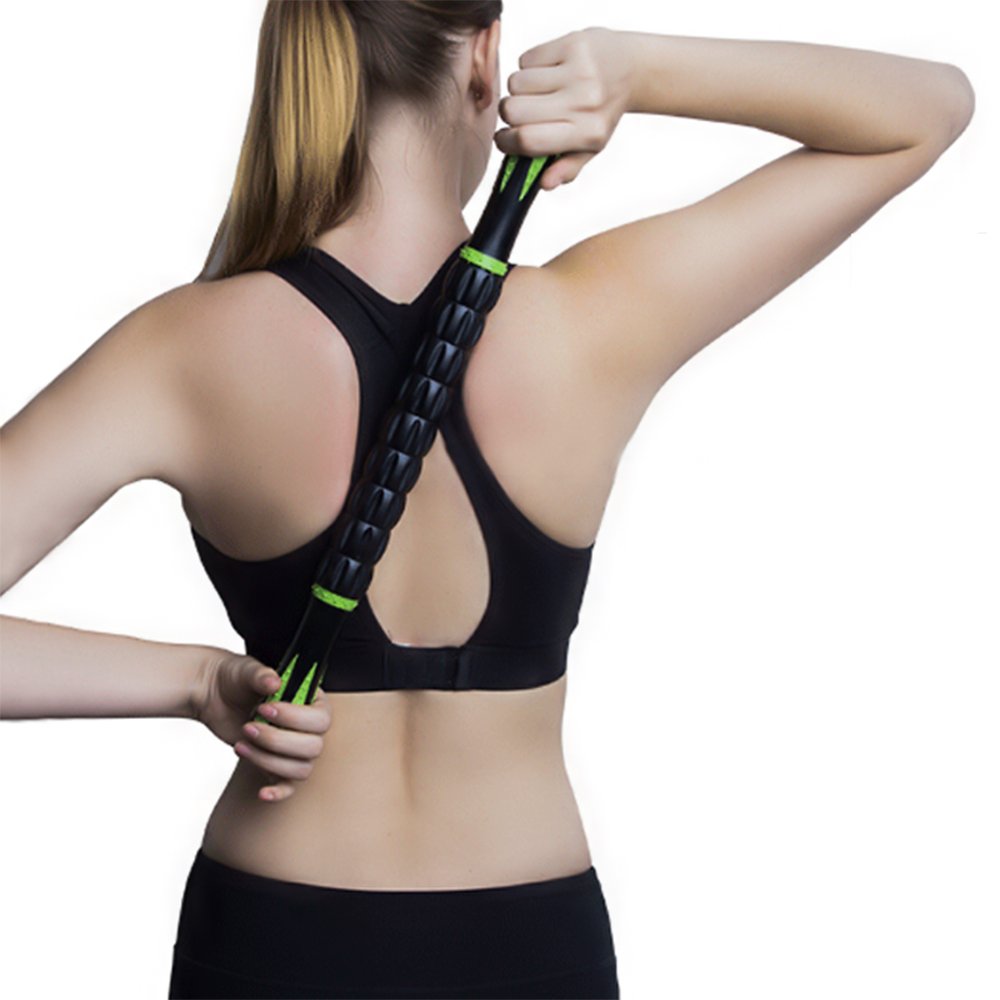 Hippih Muscle Roller Massage Stick Aid Recovery, Reduce Stiffness and Pain Reduce Risk of Injury Relief Muscle Soreness Compact and Lightweight Size Releasing Lactic Acid Buildup